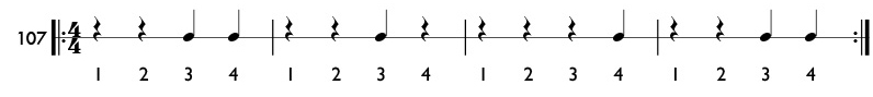 Rhythm pattern 107