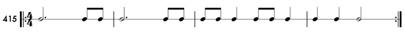 Rhythm pattern 415