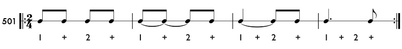 Rhythm pattern 501