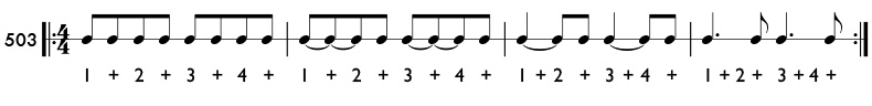 Rhythm pattern 503