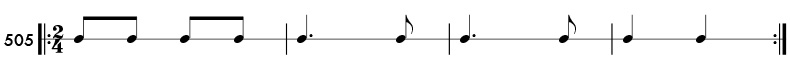 Rhythm pattern 505