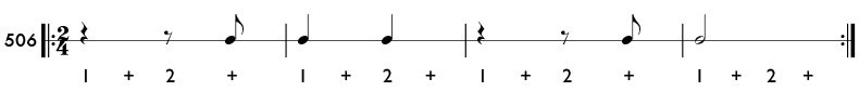 Rhythm pattern 506