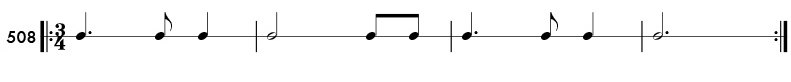 Rhythm pattern 508
