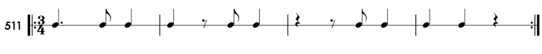 Rhythm pattern 511