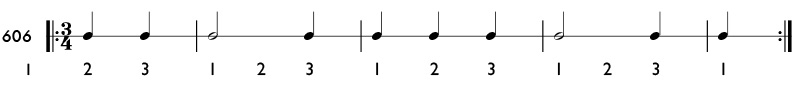 Rhythm pattern 606