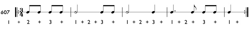 Rhythm pattern 607
