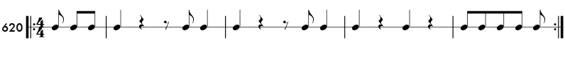 Rhythm pattern 620