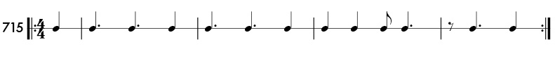 Rhythm pattern 715