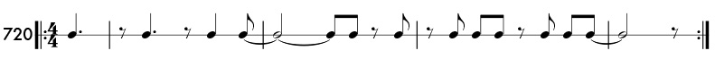 Rhythm pattern 720