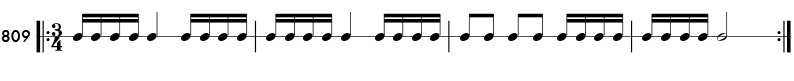 Rhythm pattern 809