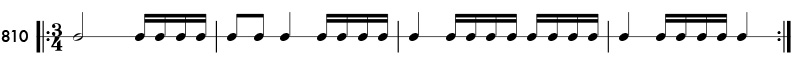 Rhythm pattern 810