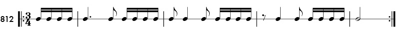 Rhythm pattern 812