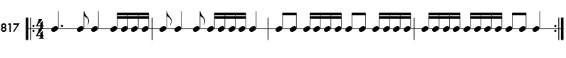 Rhythm pattern 817
