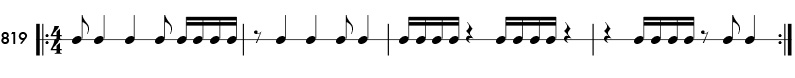 Rhythm pattern 819