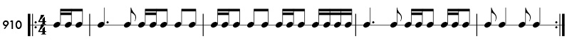 Rhythm pattern 910