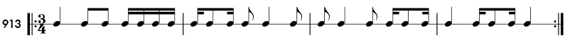 Rhythm pattern 913