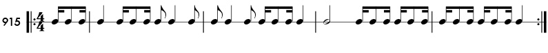 Rhythm pattern 915