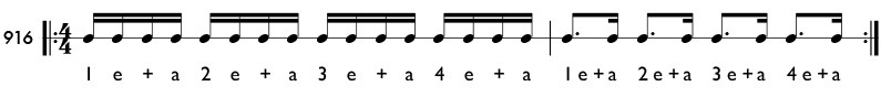 Rhythm pattern 916