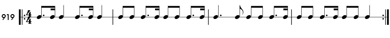 Rhythm pattern 919