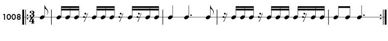 Rhythm pattern 1008