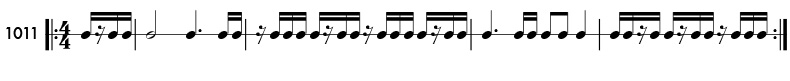 Rhythm pattern 1011