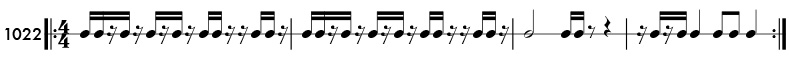Practice patterns with sixteenth rests