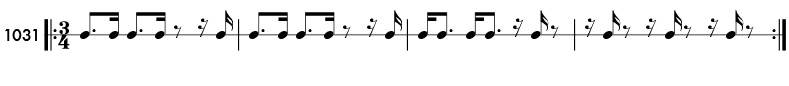 Rhythm pattern 1031