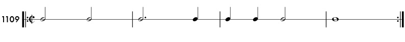 Rhythm pattern 1109