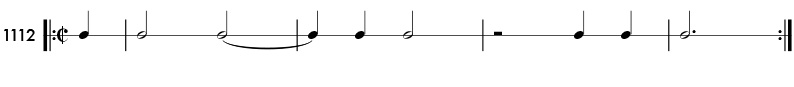 Rhythm pattern 1112