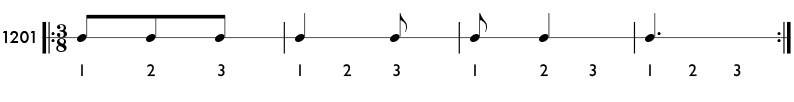 Rhythm pattern 1201