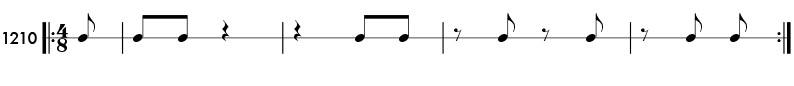 Rhythm pattern 1210