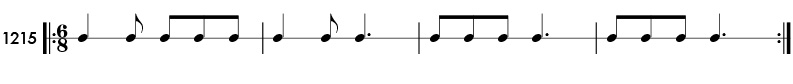 Rhythm pattern 1215