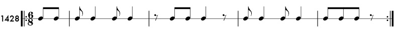 Rhythm pattern 1428